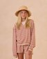 Rylee + Cru Oversized Crew + Short Set - Poppy Stripe