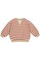 Rylee + Cru Oversized Crew + Short Set - Poppy Stripe