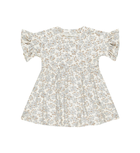 Rylee + Cru Babydoll Dress - Blue Ditsy