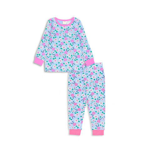 Milky Honey Bunny PJs - Ice Blue
