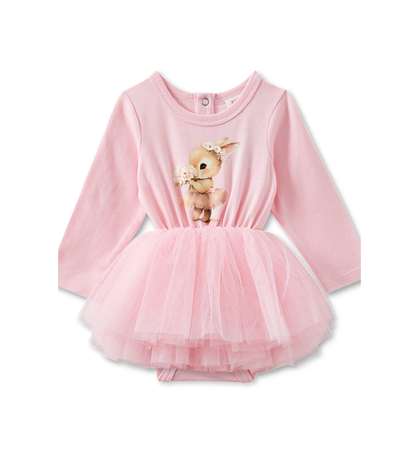 Milky Ballerina Bunny Baby Tutu Dress - Dusty Pink