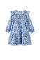 Milky Paisley Tiered Dress - Blue Paisley