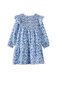 Milky Paisley Tiered Dress - Blue Paisley