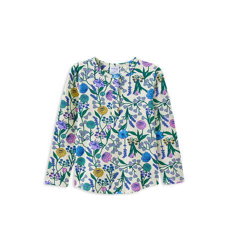Milky Spring Bouquet Henley - Off White