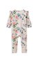 Milky Hydrangea Zip Frill Romper - Pale Pink