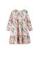 Milky Hydrangea Tiered Dress - Pale Pink