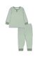 Milky Gingham Henley PJs - Dove Marle