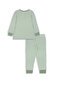 Milky Gingham Henley PJs - Dove Marle