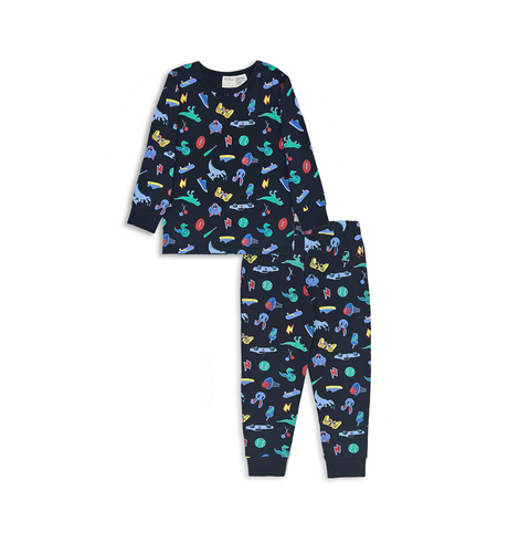 Milky Playground PJs - Midnight Blue