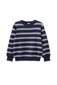 Milky Stripe Knit Jumper - Navy