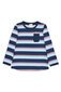 Milky Midnight Stripe Pocket Tee - Midnight / Ice Blue
