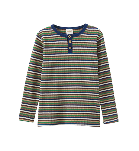 Milky Waffle Stripe Henley