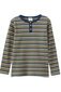 Milky Waffle Stripe Henley