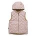 Crywolf Reversible Yeti Vest - Blush/Camel