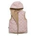 Crywolf Reversible Yeti Vest - Blush/Camel