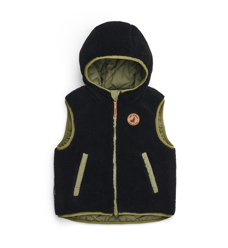 Crywolf Reversible Yeti Vest - Fern/Black