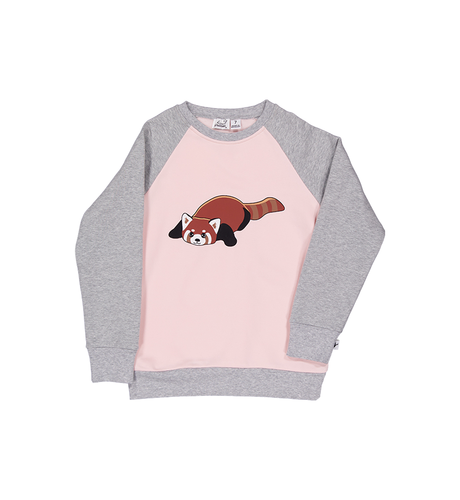Kissed By Radicool Lazy Panda Raglan Crew