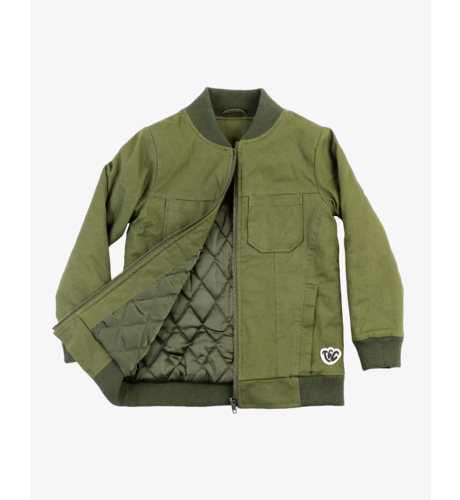 The Girl Club Khaki Fox Bomber Jacket