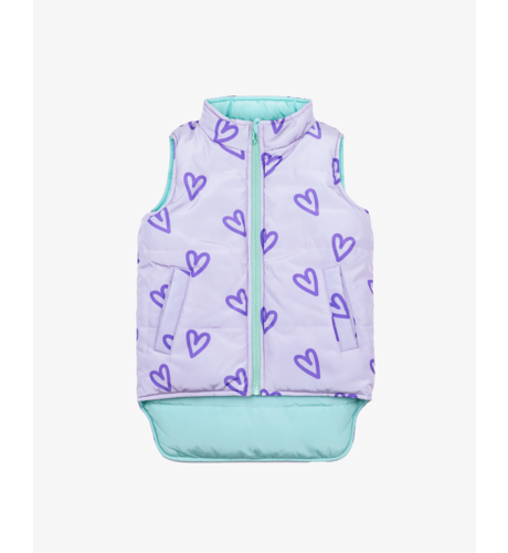 The Girl Club Reversible Puffer Vest