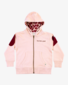 The Girl Club Pink Heart Zip Hood