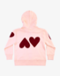 The Girl Club Pink Heart Zip Hood
