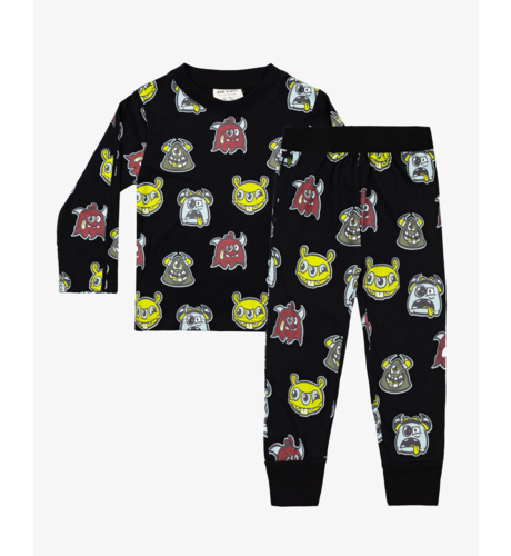 Band Of Boys Black Monster Pyjamas