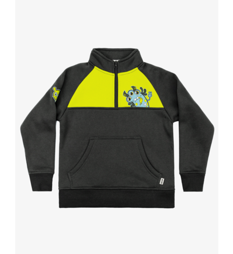 Band Of Boys Charcoal Monster Quarter-Zip Crew