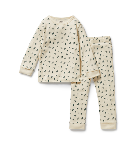 Wilson & Frenchy Twilight Leaf Organic L/S Pyjamas