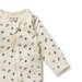 Wilson & Frenchy Twilight Leaf Organic Zipsuit with Feet