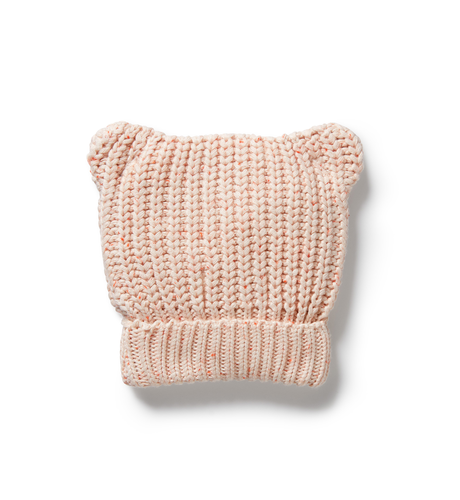 Wilson & Frenchy Fairy Floss Organic Knitted Bear Hat