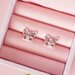 Lauren Hinkley Pink Crystal Butterfly Earrings in Trinket box