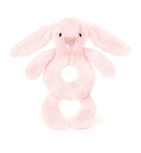 Jellycat Bashful Pink Bunny Ring Rattle