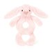 Jellycat Bashful Pink Bunny Ring Rattle