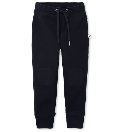 Minti Furry Patch Trackies - Black