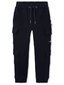 Minti Multi Pocket Furry Trackies - Black