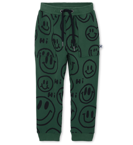 Minti Happy Furry Trackies - Kelly Green