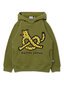Minti Pretzel Leopard Furry Hood - Olive