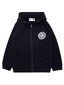 Minti Happy Furry Zip Up - Black