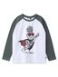Minti Super Pineapple L/S Tee - White Marle/Forest