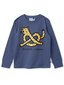 Minti Pretzel Leopard L/S Tee - Midnight
