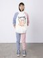 Minti Furry Opposite Trackies - Muted Blue/Muted Pink