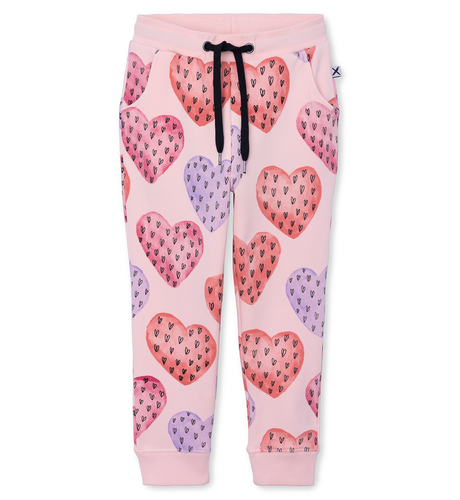 Minti Hearts On Hearts Furry Trackies - Ballet