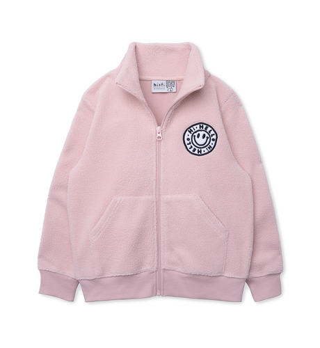 Minti Happy Teddy Zip Up - Blush