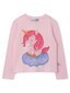 Minti Unicorn On A Cloud L/S Tee - Pink