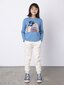 Minti Yay Today L/S Tee - Mid Blue
