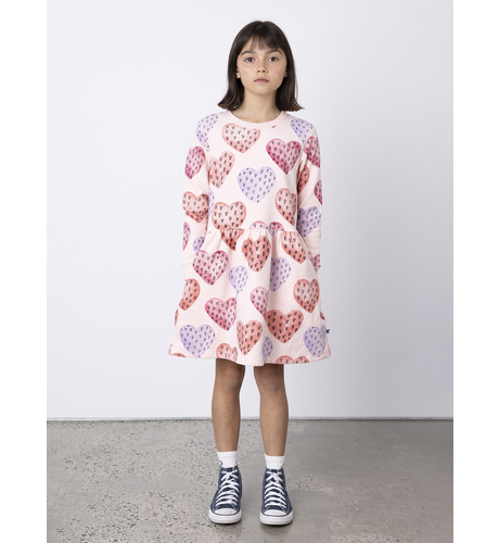 Minti Hearts On Hearts Furry Dress - Ballet