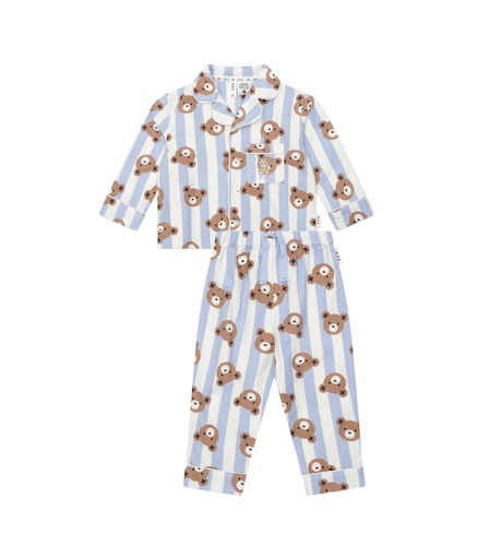 Huxbaby Dream Blue Classic Hux Stripe Sleep Set