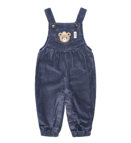 Huxbaby Midnight Cord Overalls