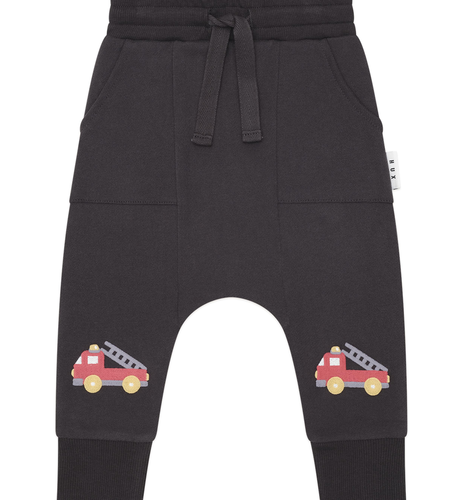 Huxbaby Fire Truck Drop Crotch Pant