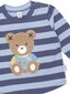 Huxbaby Furry Hux Blue Stripe Bear Top